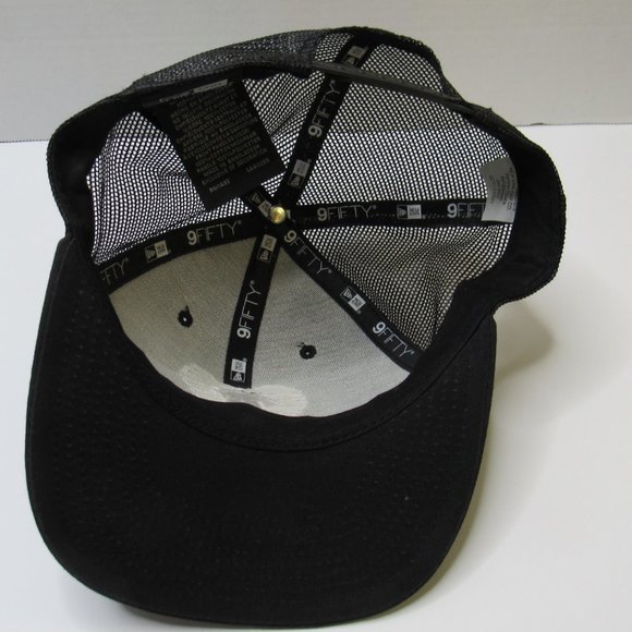 New Era 9/50 Mesh Trucker Adult Black Cap Hat Embroidered Heart Horse Snapback main image 5